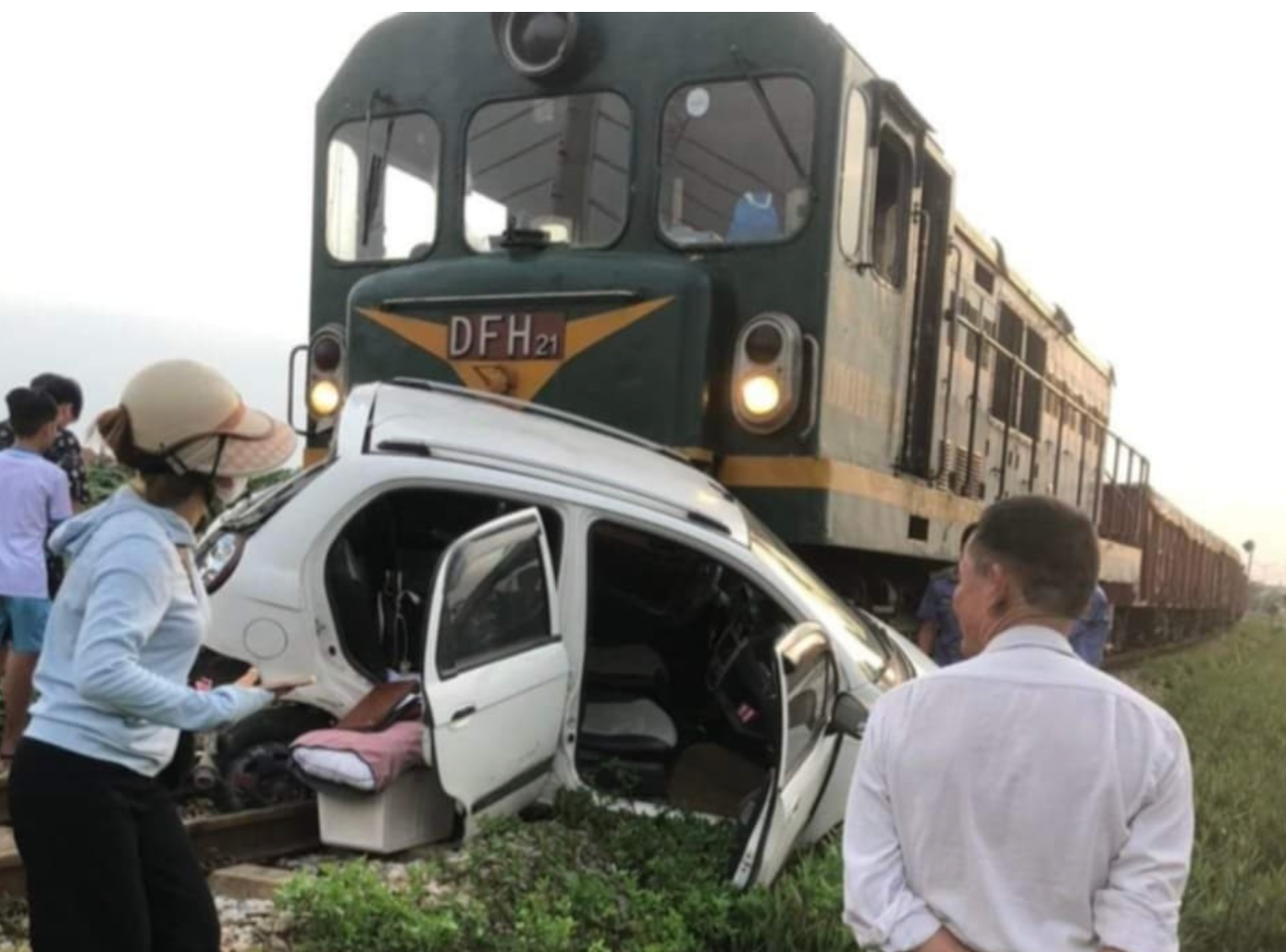 Hiện trường vụ tai nạn. Ảnh: Minh Đặng