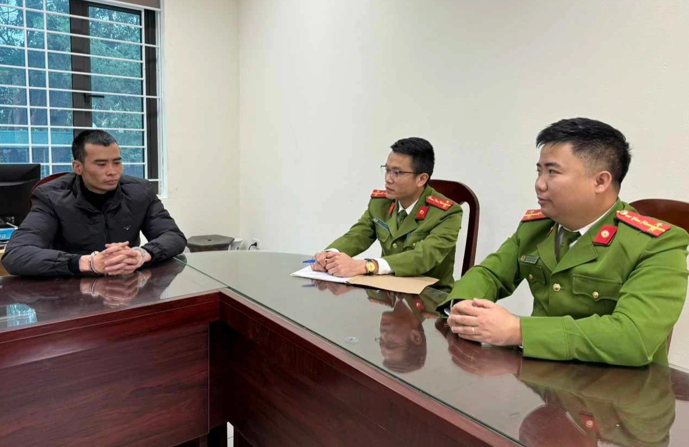 Đối tượng Nguyễn Văn Hùng trong vụ cướp giật 1 tỷ đồng ở Vĩnh Phúc. Ảnh: Công an Vĩnh Phúc.