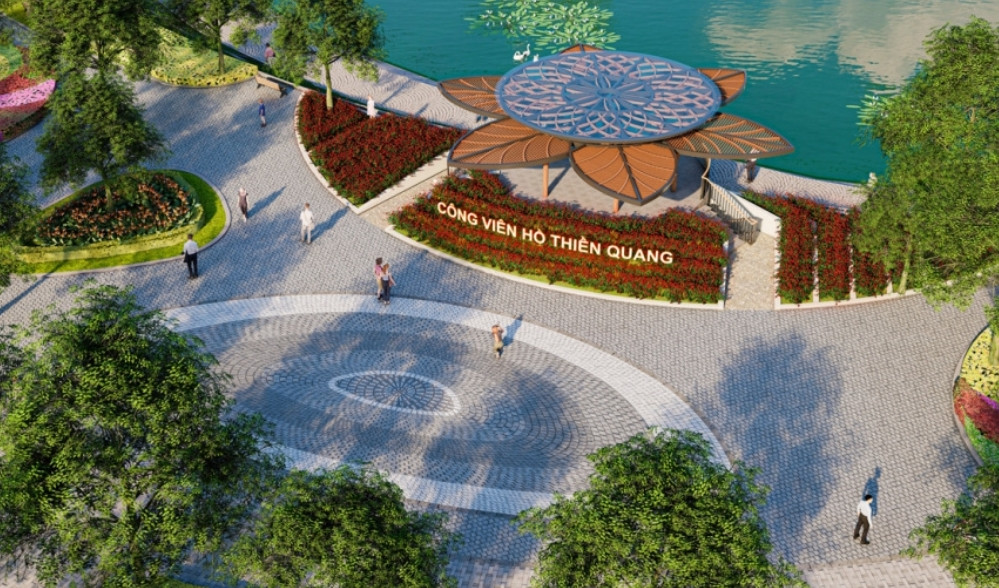 Phối cảnh công viên hồ Thiền Quang. Ảnh: Chủ đầu tư cung cấp