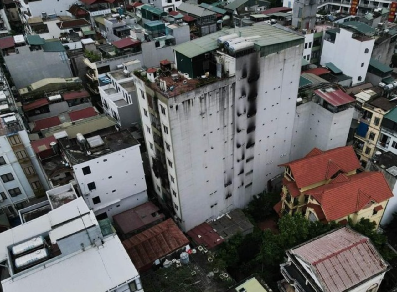 Chung cư mini cháy trên địa bàn quận Thanh Xuân Chung cư mini cháy trên địa bàn quận Thanh Xuân