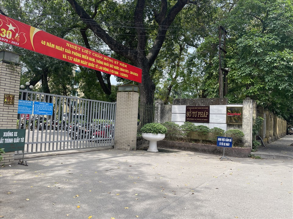 Sở Tư pháp thành phố Hà Nội.