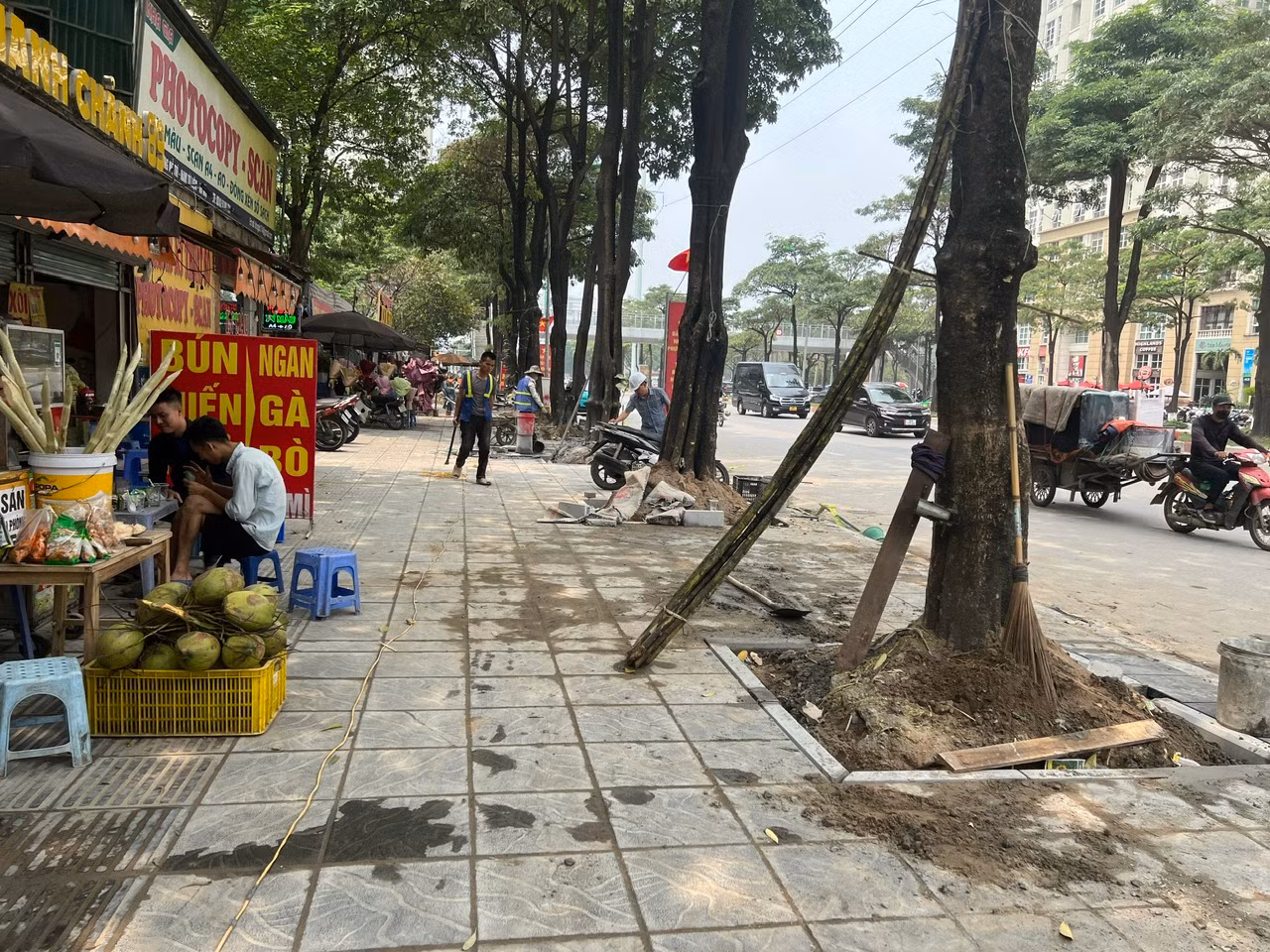 Dự án cải tạo, chỉnh trang hè đường Mễ Trì với tổng chiều dài 1,25km với tổng mức đầu tư hơn 14 tỷ đồng