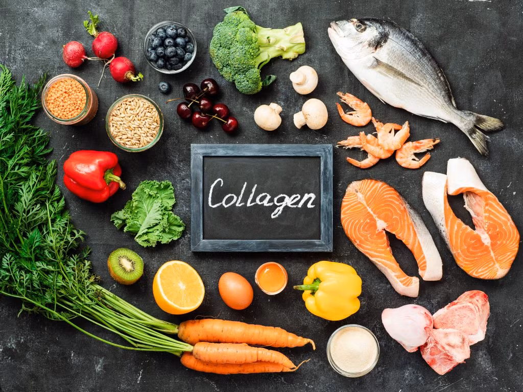 Nhóm thực phẩm giàu collagen có tác dụng làm đẹp da.