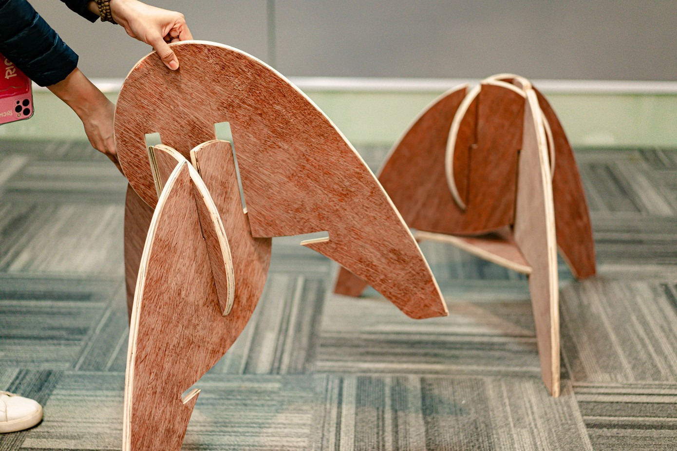 Các gian hàng có thể dễ dàng được lắp ráp và tháo rời.