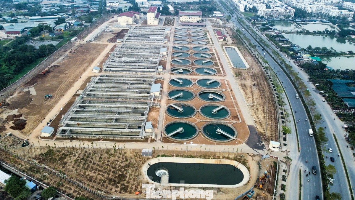 Nhà máy xử lý nước thải Yên Xá vừa được đưa vào vận hành thử nghiệm