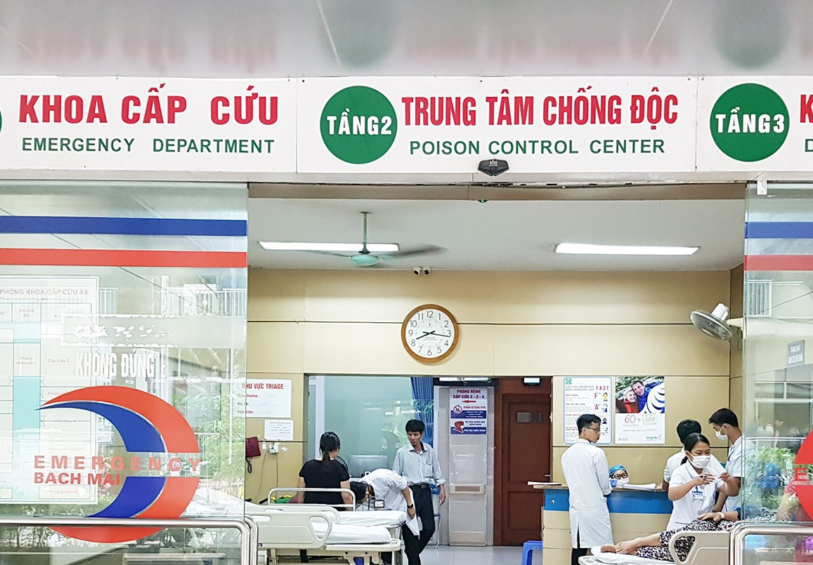 Trung tâm Chống độc (Bệnh viện Bạch Mai) nơi đang điều trị cho 14 bệnh nhân
