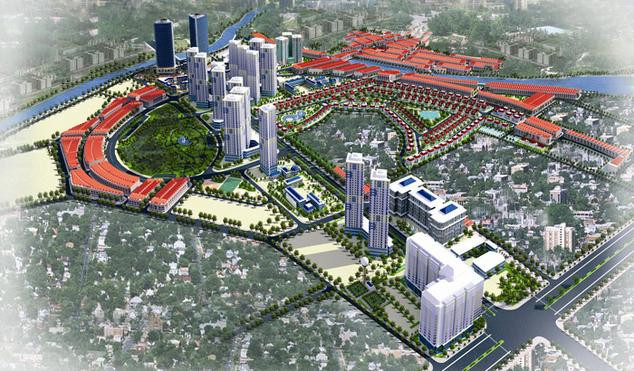 Phối cảnh tổng thể khu đô thị Mỗ Lao, quận Hà Đông