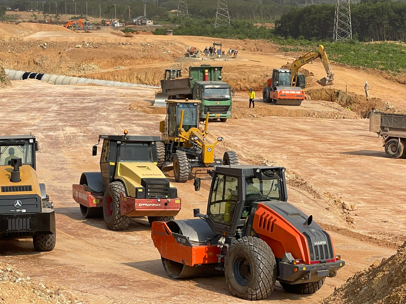 Thi công nền đường Thi công nền đường