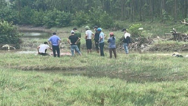 Hiện trường nơi phát hiện thi thể người đàn ông bị tử vong
