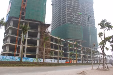  Dự án chung cư Văn Phú - Victoria đã được cất nóc nhưng nhiều nhà đầu tư vẫn chây ỳ không nộp tiền theo tiến độ hợp đồng