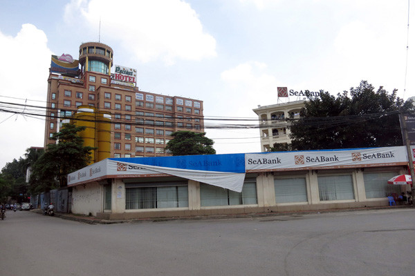 Dự án Tháp Doanh nhân nhìn từ đường Trần Phú (Hà Đông)