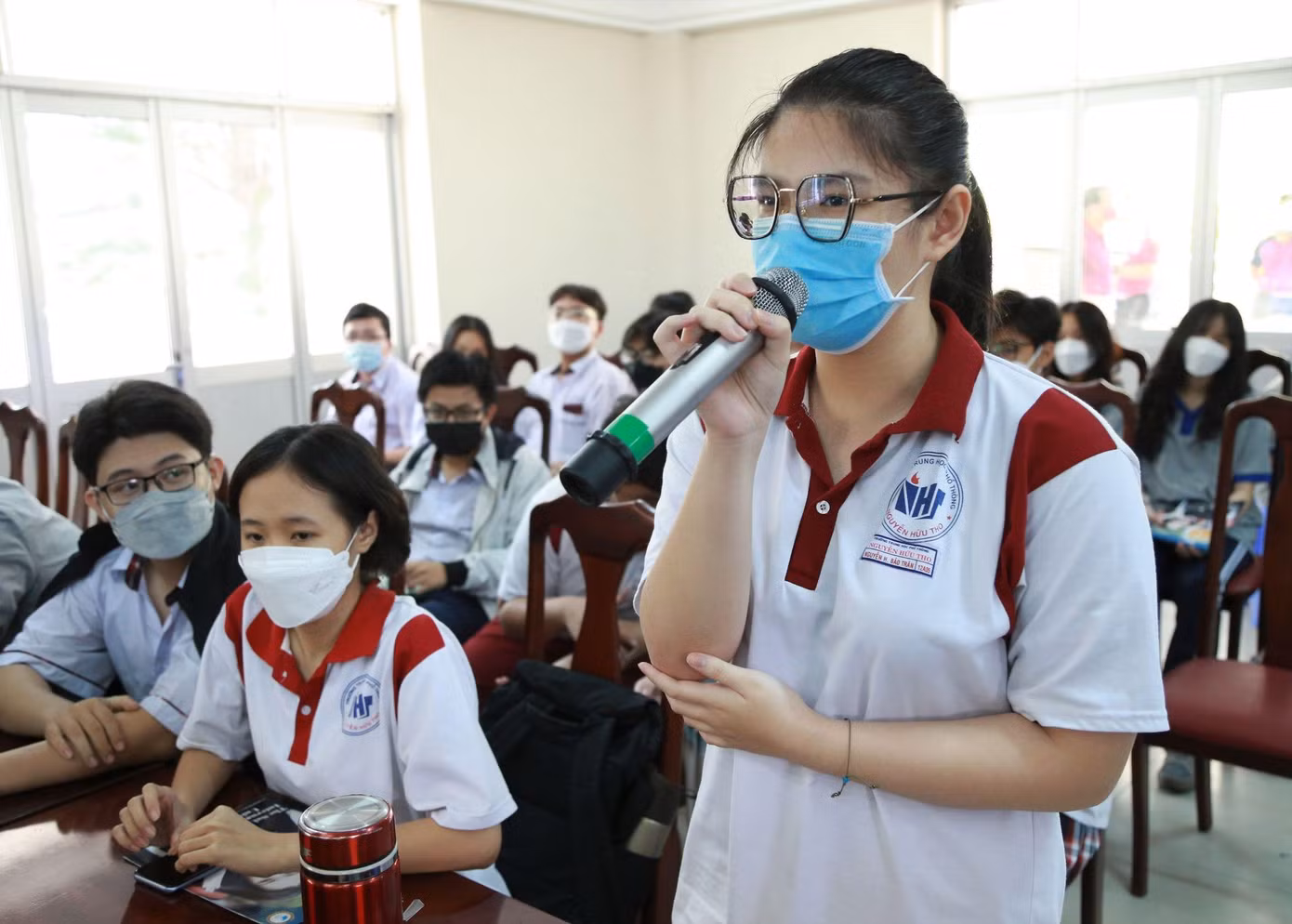 Bảo Trân chia sẻ tại buổi tọa đàm Bảo Trân chia sẻ tại buổi tọa đàm