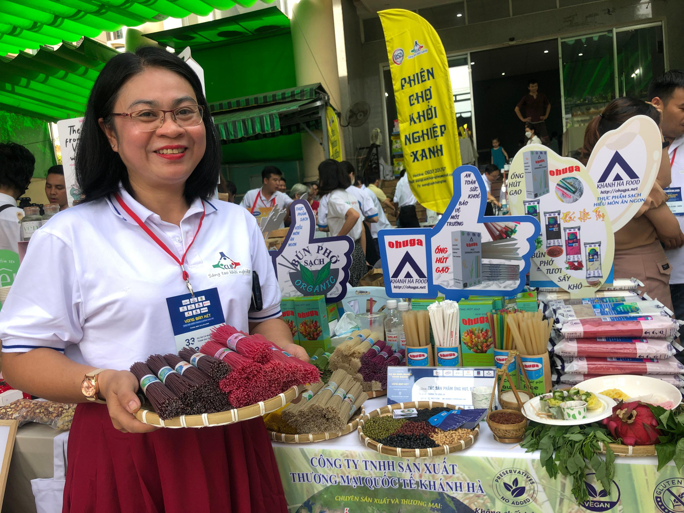 Chị Hồng Hà với bún khô, ống hút gạo đạt giải nhất cuộc thi Khởi nghiệp nông nghiệp - Đổi mới sáng tạo lần 8/2022 Chị Hồng Hà với bún khô, ống hút gạo đạt giải nhất cuộc thi Khởi nghiệp nông nghiệp - Đổi mới sáng tạo lần 8/2022