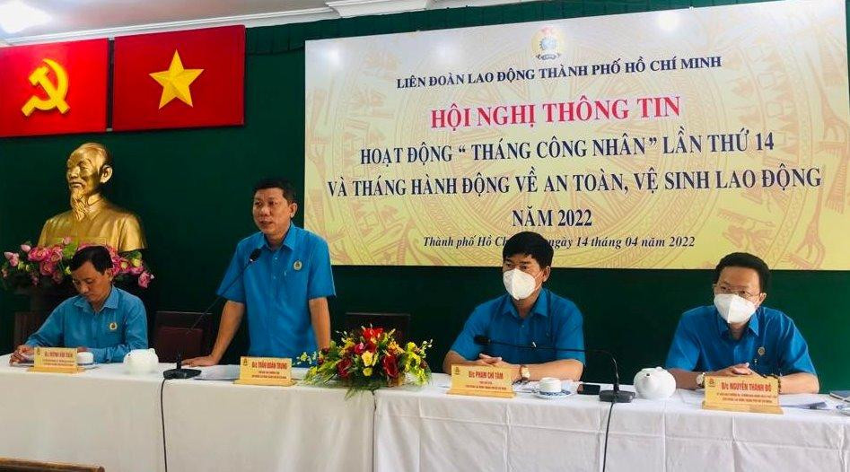 LĐLĐ TPHCM cho biết sẽ có khoảng 100 tỷ đồng chăm lo người lao động trong Tháng công nhân LĐLĐ TPHCM cho biết sẽ có khoảng 100 tỷ đồng chăm lo người lao động trong Tháng công nhân