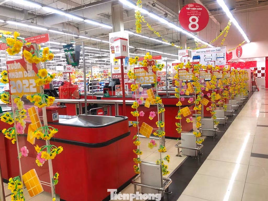 Khu vực thanh toán chỉ hoạt động khoảng 50%