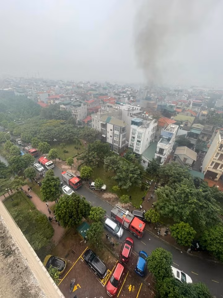 Hiện trường đám cháy.