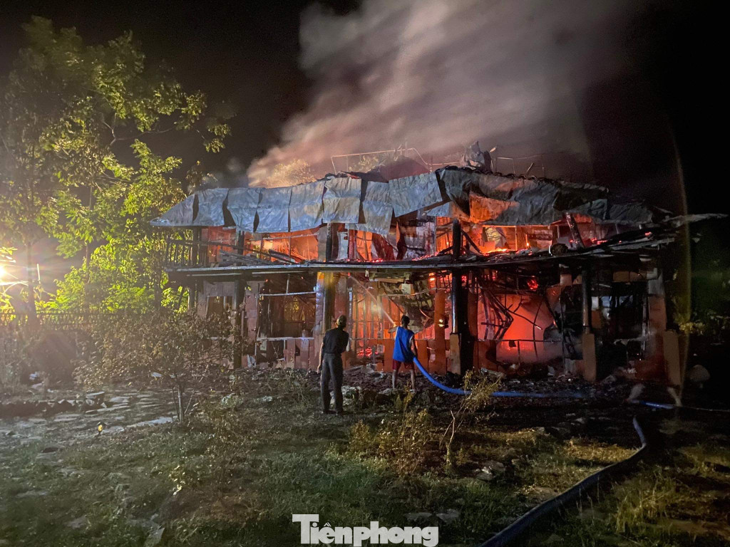 Hiện trường vụ cháy. (Ảnh: KV)