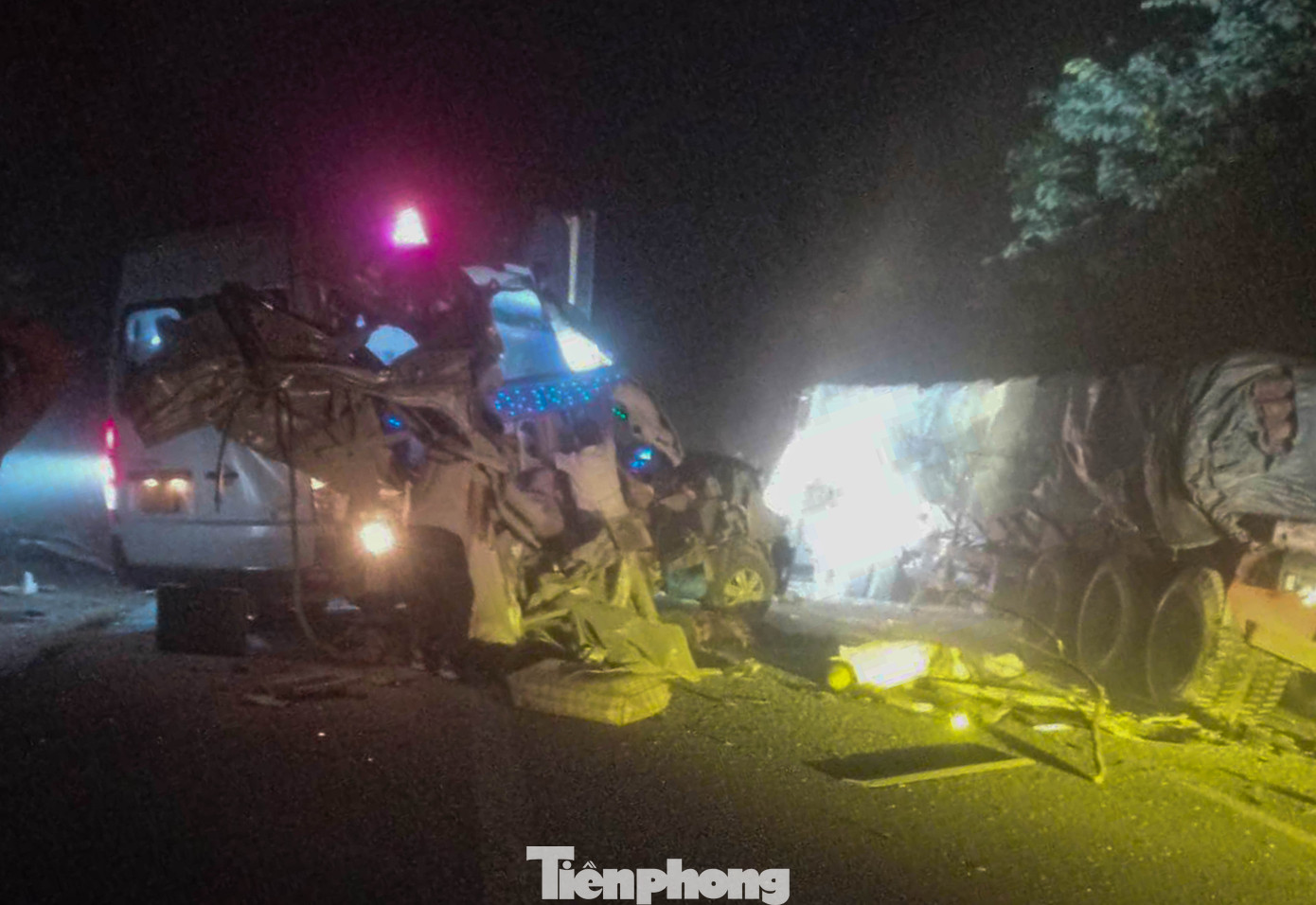 Hiện trường vụ tai nạn.