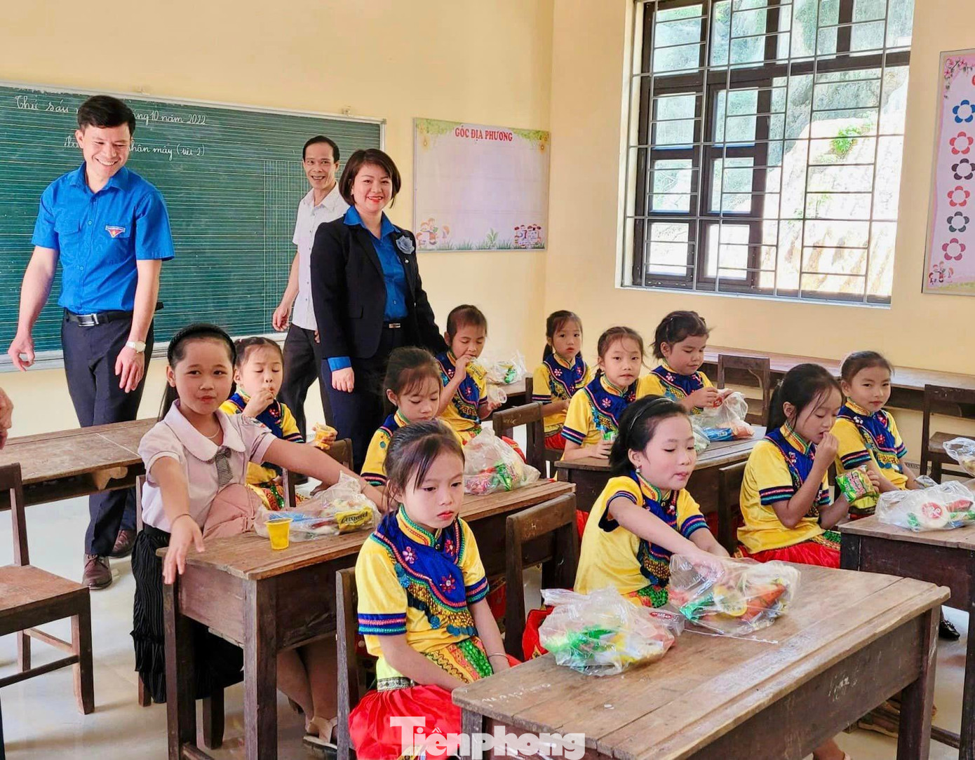 Niềm vui được học ở phòng học mới khang trang - Ảnh: Duy Chiến Niềm vui được học ở phòng học mới khang trang - Ảnh: Duy Chiến