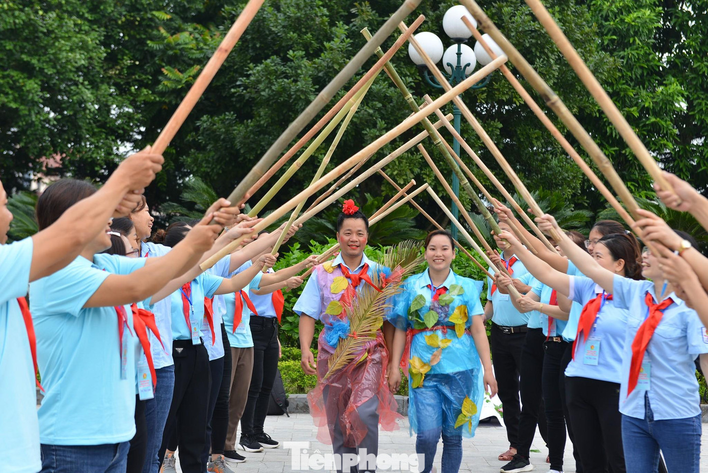 Những trò chơi năng động, trẻ trung là những nội dung mà các Trại viên rất thích thú, tích cực tham gia - Ảnh: Duy Chiến