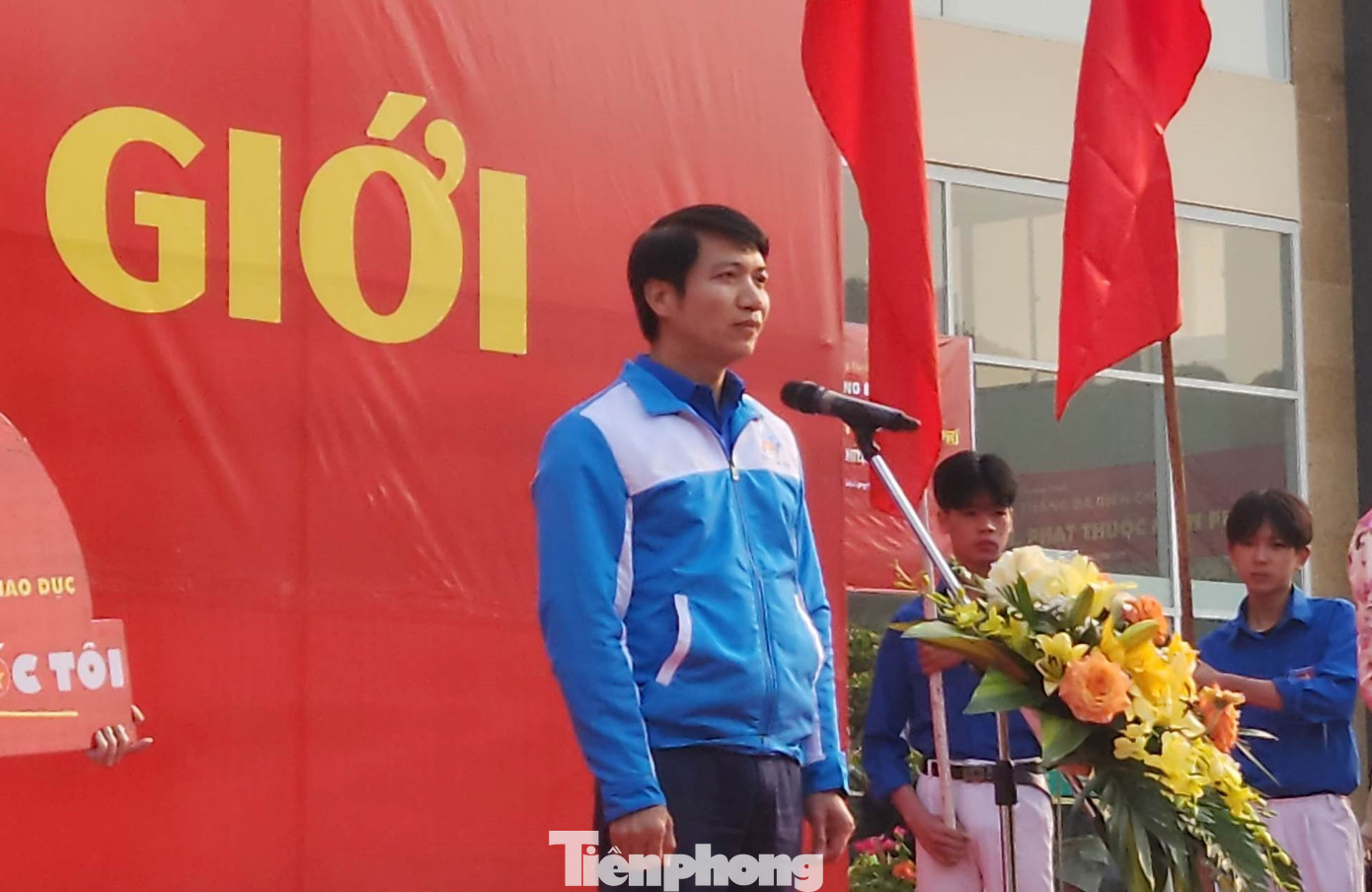 Phát biểu tại Lễ ra quân chương trình Tháng ba biên giới năm 2023, Bí thư Thường trực T.Ư Đoàn Nguyễn Ngọc Lương nhấn mạnh việc chăm lo đến vùng biên giới là tình cảm, trách nhiệm của tuổi trẻ. - Ảnh: Duy Chiến Phát biểu tại Lễ ra quân chương trình Tháng ba biên giới năm 2023, Bí thư Thường trực T.Ư Đoàn Nguyễn Ngọc Lương nhấn mạnh việc chăm lo đến vùng biên giới là tình cảm, trách nhiệm của tuổi trẻ. - Ảnh: Duy Chiến