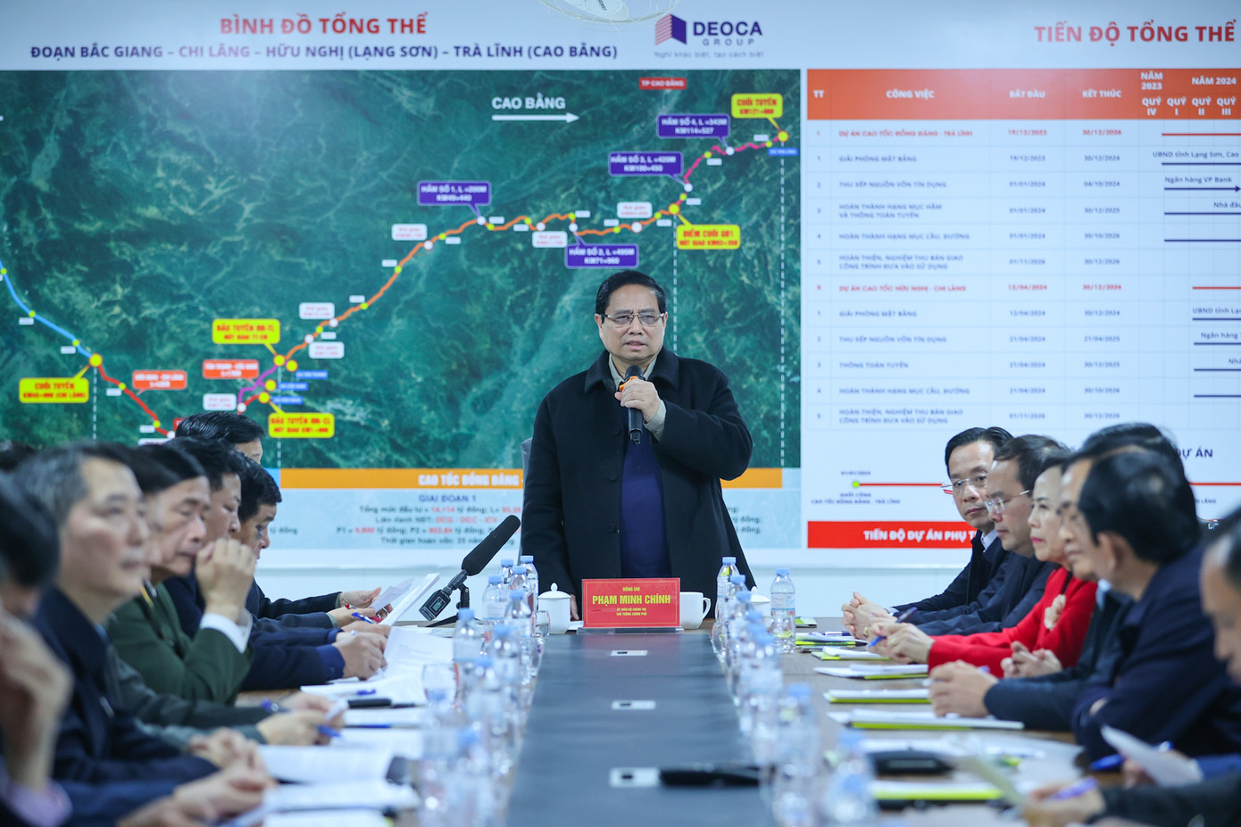 Thủ tướng Phạm Minh Chính phát biểu trong buổi làm việc với lãnh đạo tỉnh Lạng Sơn, Cao Bằng. Thủ tướng Phạm Minh Chính phát biểu trong buổi làm việc với lãnh đạo tỉnh Lạng Sơn, Cao Bằng.