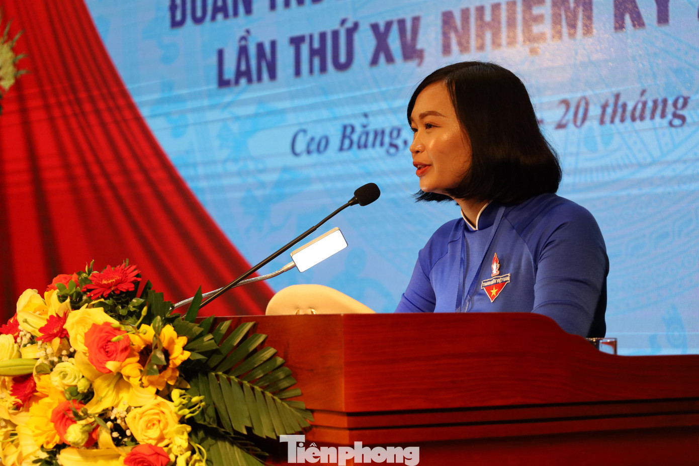 Chị Hoàng Hồng Diệu, Bí thư Tỉnh Đoàn Cao Bằng phát biểu khai mạc Đại hội - Ảnh: Duy Chiến Chị Hoàng Hồng Diệu, Bí thư Tỉnh Đoàn Cao Bằng phát biểu khai mạc Đại hội - Ảnh: Duy Chiến