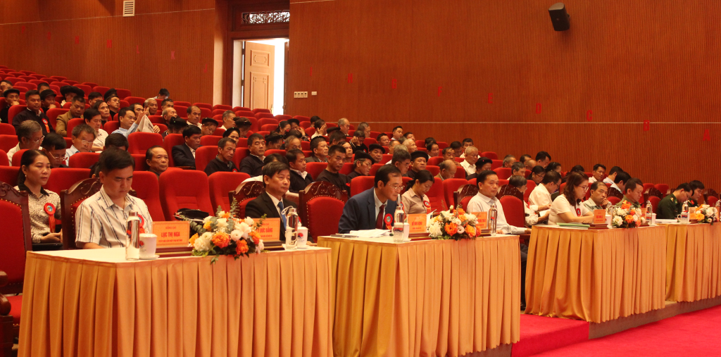 Đại biểu sở, ngành chức năng tại Cao Bằng tham dự Hội nghị. Ảnh: CB