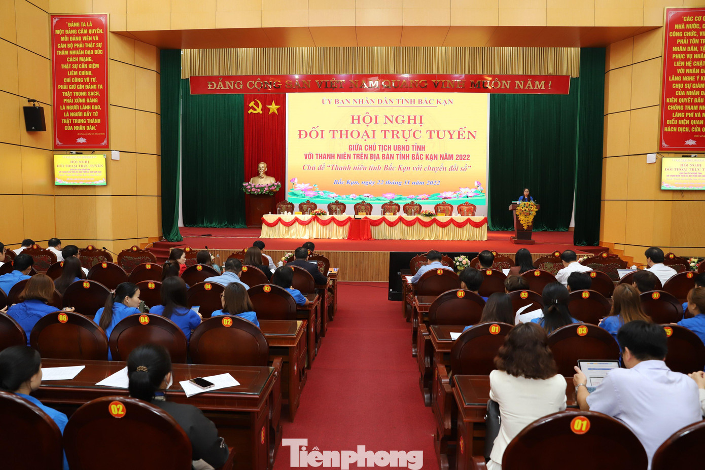 Hội nghị đối thoại giữa Chủ tịch UBND tỉnh với thanh niên tỉnh Bắc Kạn - Ảnh: TL Hội nghị đối thoại giữa Chủ tịch UBND tỉnh với thanh niên tỉnh Bắc Kạn - Ảnh: TL