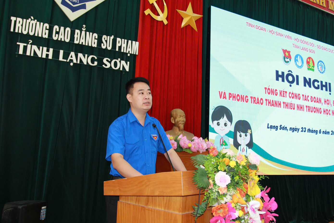 Anh Đoàn Thành Công - Phó Bí thư phụ trách Tỉnh Đoàn Lạng Sơn phát biểu tại hội nghị. Ảnh: Duy Chiến. Anh Đoàn Thành Công - Phó Bí thư phụ trách Tỉnh Đoàn Lạng Sơn phát biểu tại hội nghị. Ảnh: Duy Chiến.