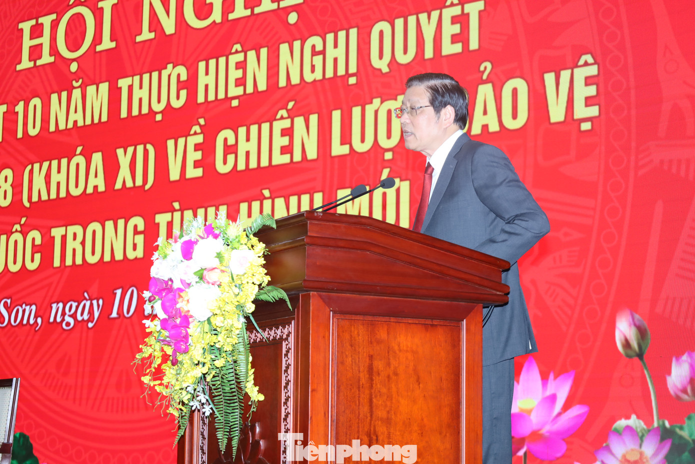 Trưởng Ban Nội chính Trung ương Phan Đình Trạc phát biểu tại Hội nghị. Ảnh: Duy Chiến