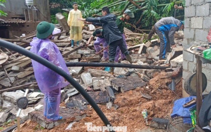 Hiện trường vụ sạt lở đất ở xã Lâm Sơn, huyện Chi Lăng khiến 1 người tử vong.