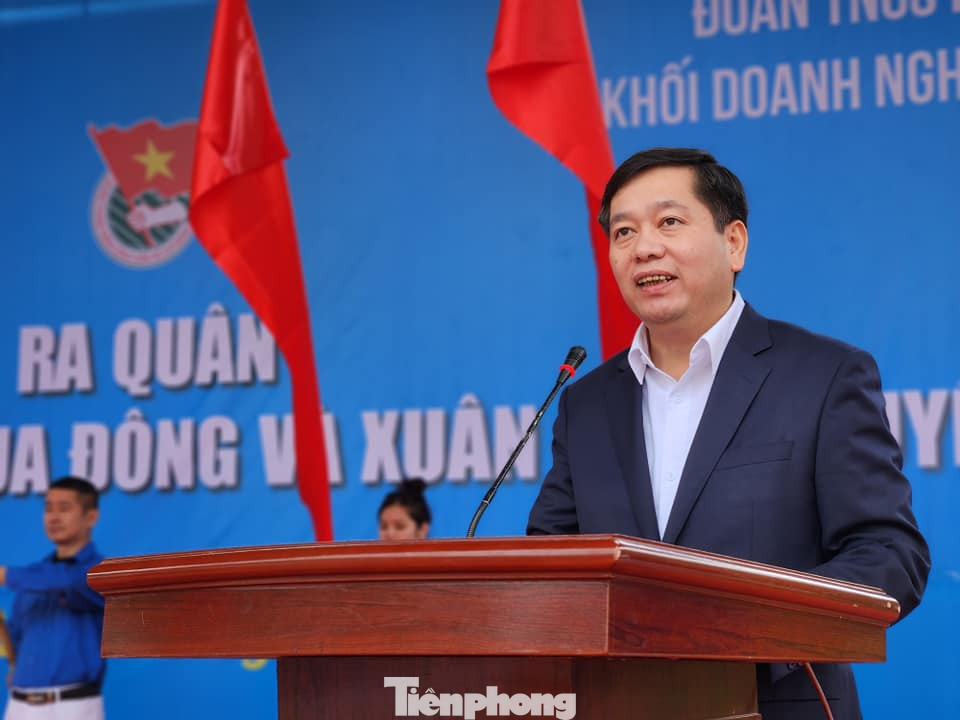 Đồng chí Nguyễn Long Hải - Bí thư Đảng ủy Khối Doanh nghiệp trung ương phát biểu tại chương trình. Ảnh: Duy Chiến