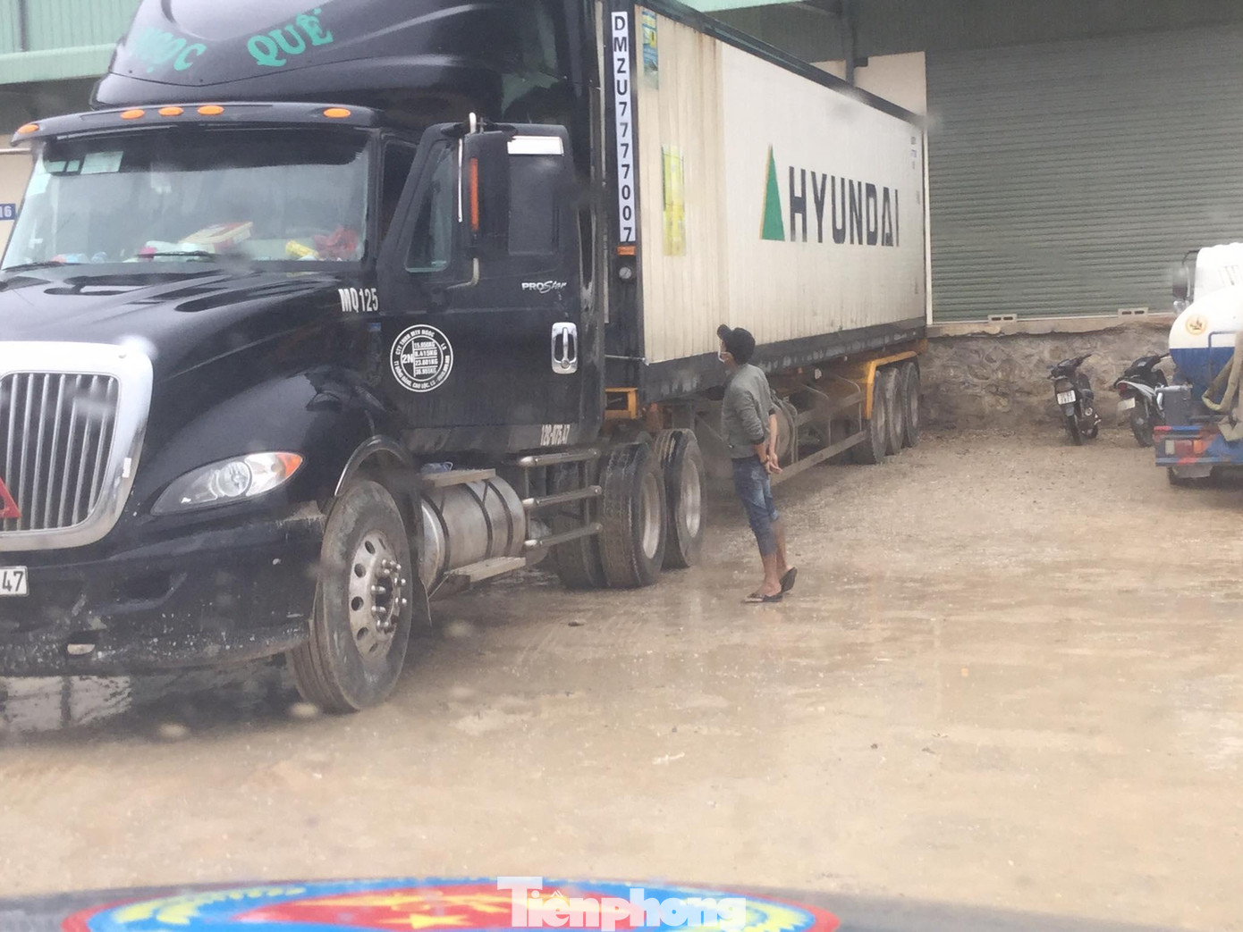 Hiện xe ô tô có dấu hiệu hoán đổi "lốt" đã bị niêm phong, điều tra -Ảnh: Duy Chiến