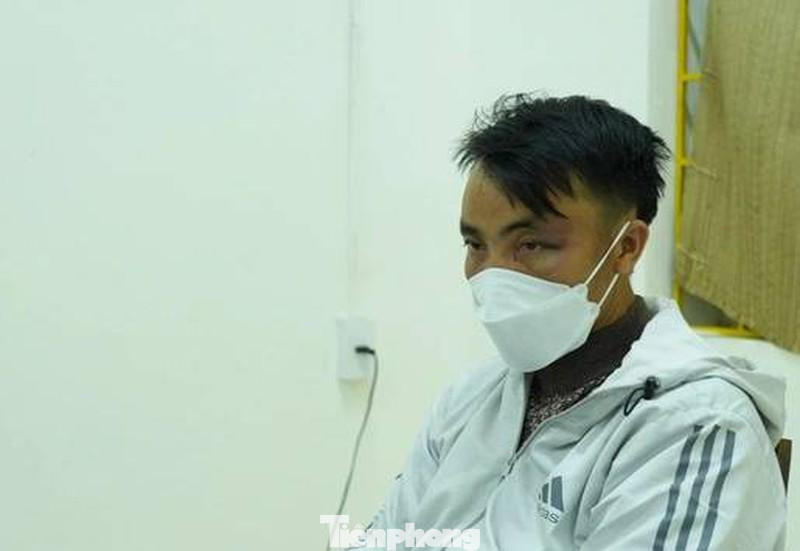 Đối tượng Sùng tại cơ quan công an -Ảnh: TL