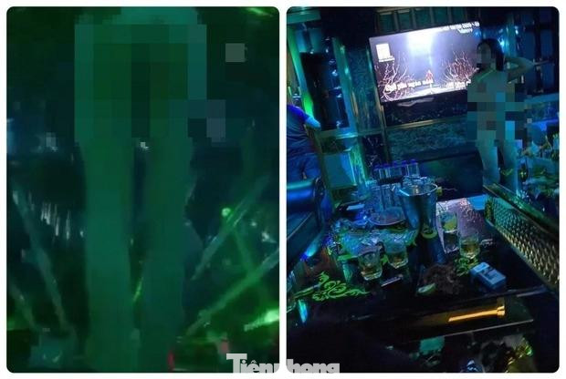 Hình ảnh nhân viên phục vụ có hành động phản cảm lan truyền trên mạng xã hội được cho là ở một quán hát Lạng Sơn (ảnh cắt từ video) Hình ảnh nhân viên phục vụ có hành động phản cảm lan truyền trên mạng xã hội được cho là ở một quán hát Lạng Sơn (ảnh cắt từ video)