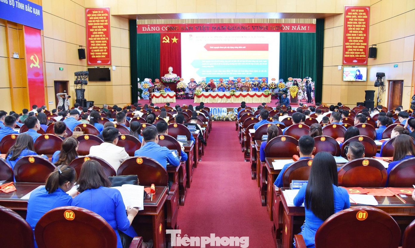 Đại hội đại biểu Đoàn TNCS Hồ Chí Minh tỉnh Bắc Kạn là ngày hội lớn của tuổi trẻ địa phương - Ảnh: BK