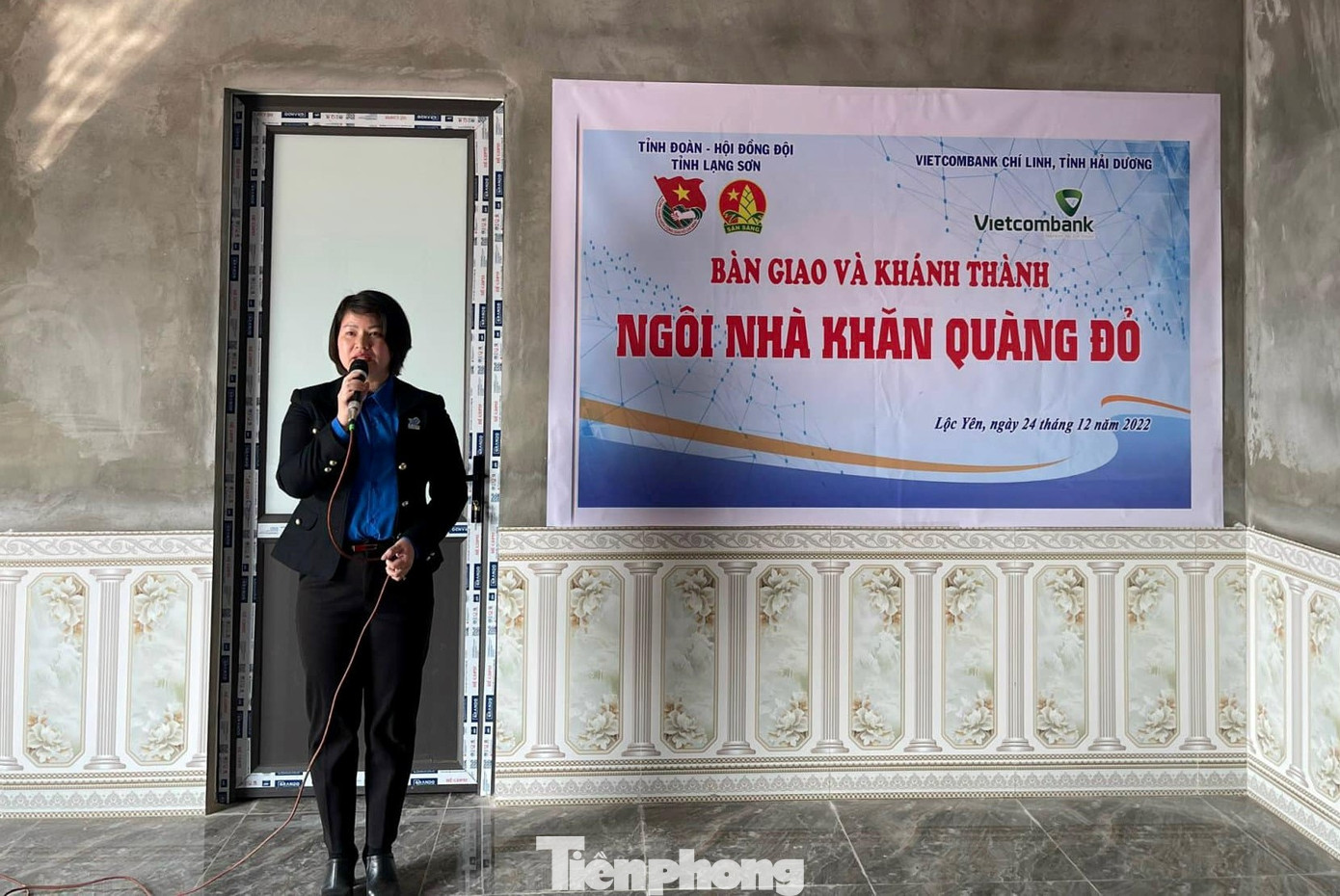 Khánh thành, bàn giao &quot;Ngôi nhà Khăn quàng Đỏ&quot; cho học sinh nghèo ở Lộc Yên, huyện Cao Lộc -Ảnh: Duy Chiến