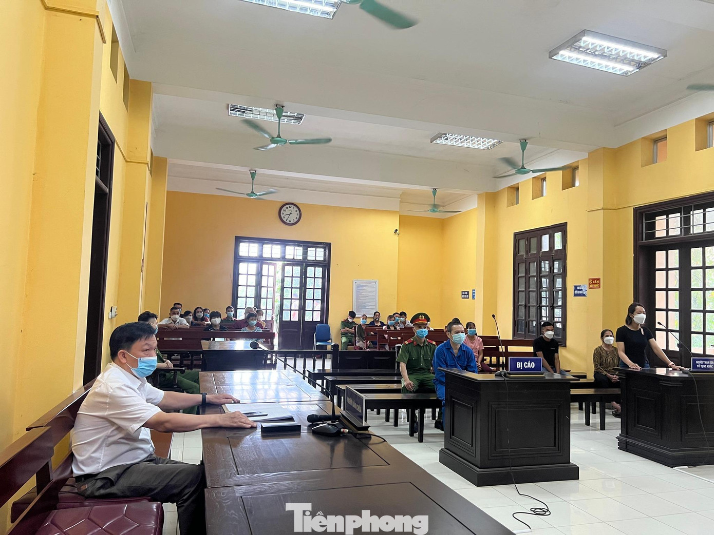 Quang cảnh phiên tòa -Ảnh: C.Đ