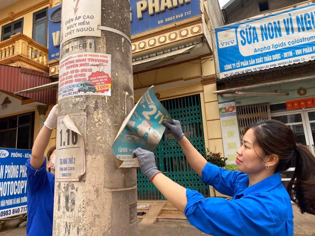 Các hoạt động thiết thực, hiệu quả dù là nhỏ nhất như vệ sinh đường phố, tháo gỡ những biển quảng cáo không hợp lệ....phần việc góp phần xây dựng đô thị, khu dân cư “Sáng - xanh - sạch - đẹp - văn minh"