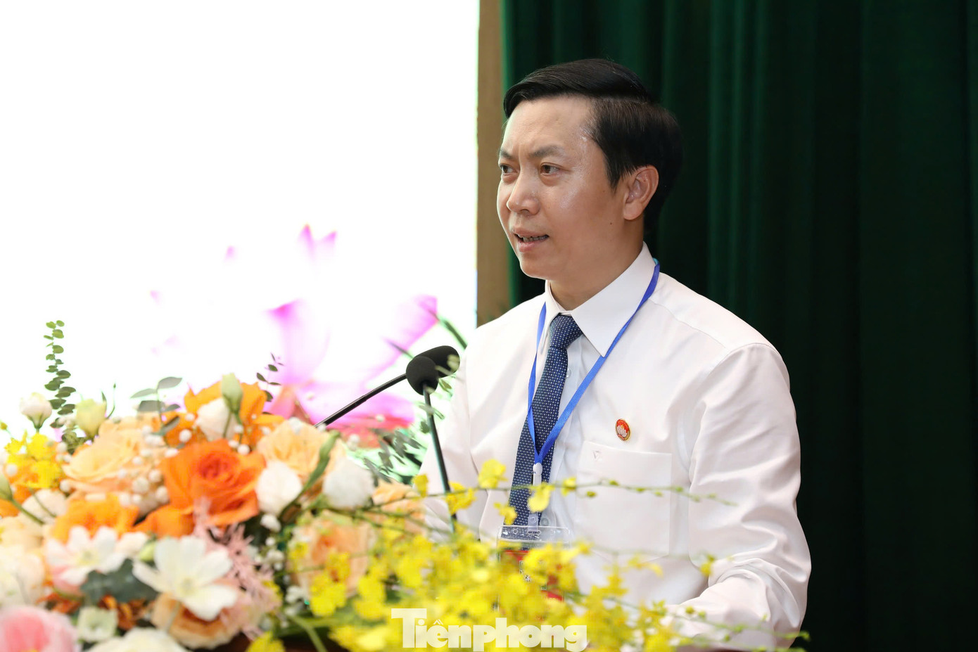 Chủ tịch Ủy ban MTTQ Việt Nam tỉnh Lạng Sơn Nguyễn Hoàng Tùng. (Ảnh: Duy Chiến)