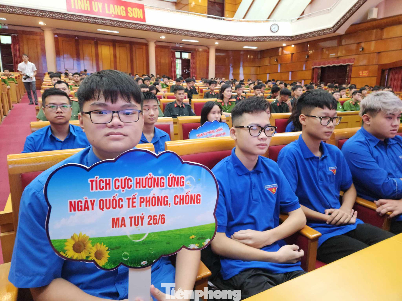 Tuổi trẻ các dân tộc tỉnh Lạng Sơn tích cực hưởng ứng ngày Quốc tế phòng chống ma túy. Ảnh: Duy Chiến