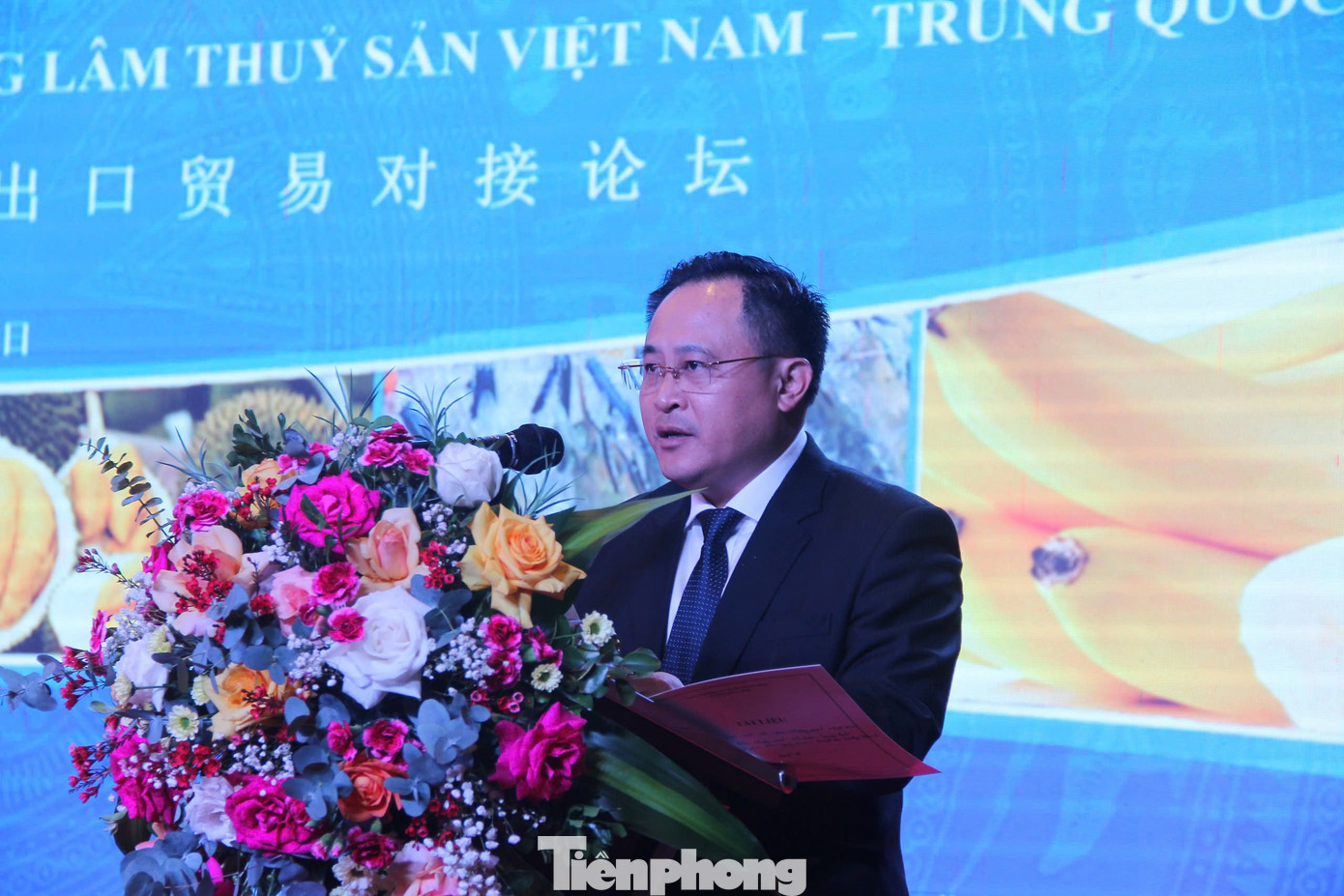 Phó Chủ tịch UBND tỉnh Lạng Sơn Lương Trọng Quỳnh mong muốn thông qua diễn đàn, hai bên sẽ kết nối, phát triển xuất nhập khẩu nông - lâm - thủy sản.