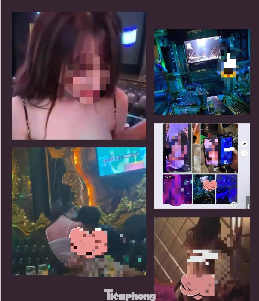 Các hình ảnh phát tán trên mạng ghi lại cảnh nhóm thanh niên nam nữ uống rượu bia và cởi bỏ quần áo khi hát karaoke (ảnh cắt từ Clip)