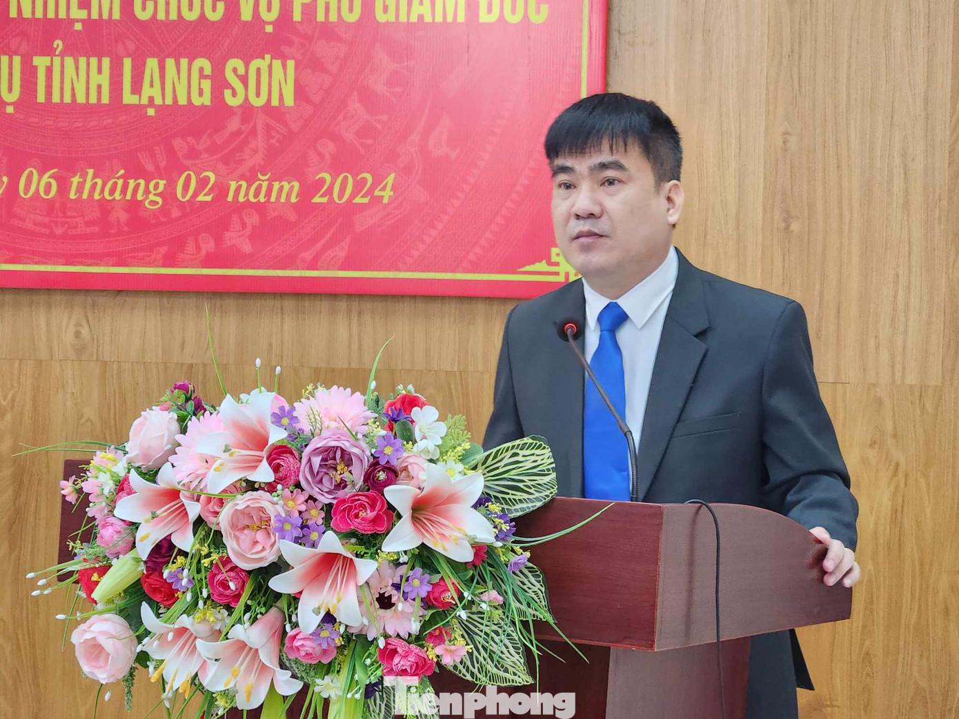 Ông Cao Minh Tuấn phát biểu nhận nhiệm vụ. Ảnh: Duy Chiến Ông Cao Minh Tuấn phát biểu nhận nhiệm vụ. Ảnh: Duy Chiến