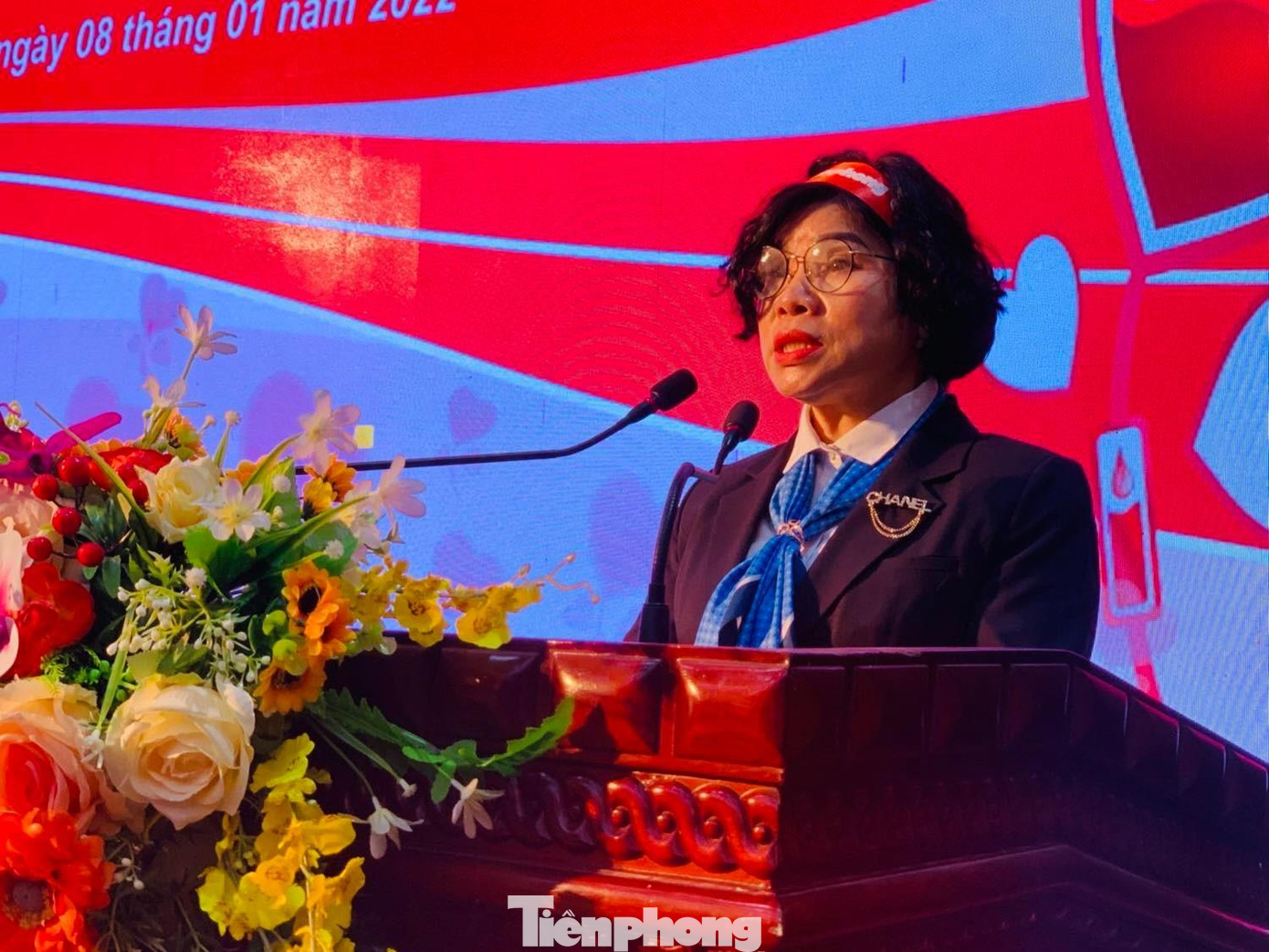 Là người đã hơn 10 lần tham gia hiến máu, bà Lê Ánh Tuyết (57 tuổi), nguyên giáo viên ở Lạng Sơn mong muốn phong trào hiến máu cứu người luôn được tổ chức và thu được kết quả tốt đẹp -Ảnh: Duy Chiến