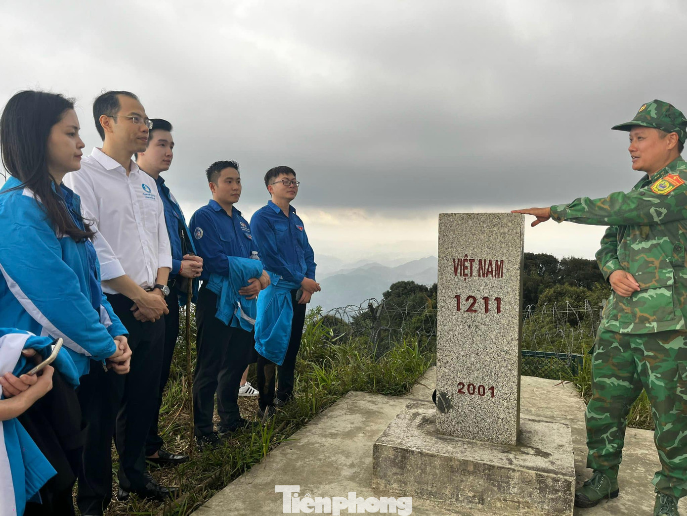 Thăm cột mốc biên giới 1211 Cao Lộc, Lạng Sơn. Ảnh: Duy Chiến