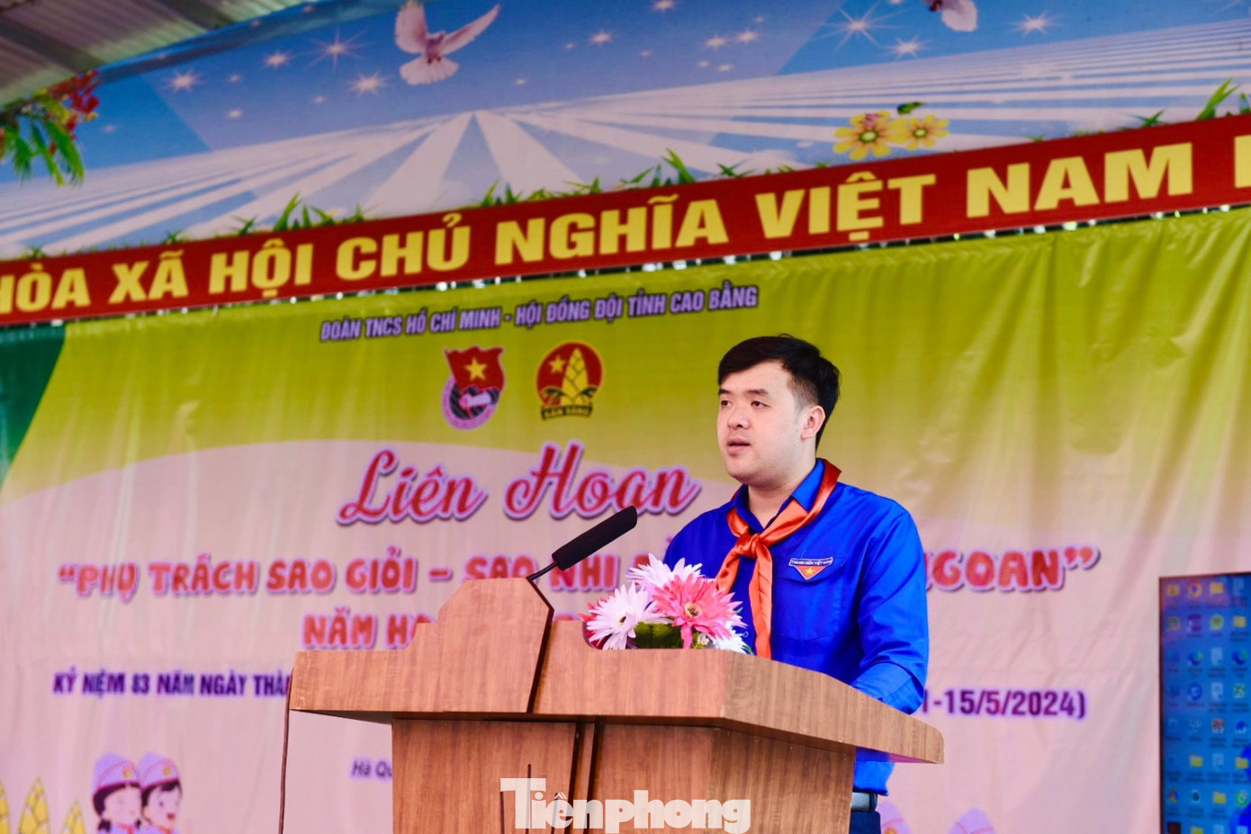 Anh Hà Ngọc Huy - Phó Bí thư Tỉnh Đoàn Cao Bằng phát biểu tại chương trình. Anh Hà Ngọc Huy - Phó Bí thư Tỉnh Đoàn Cao Bằng phát biểu tại chương trình.