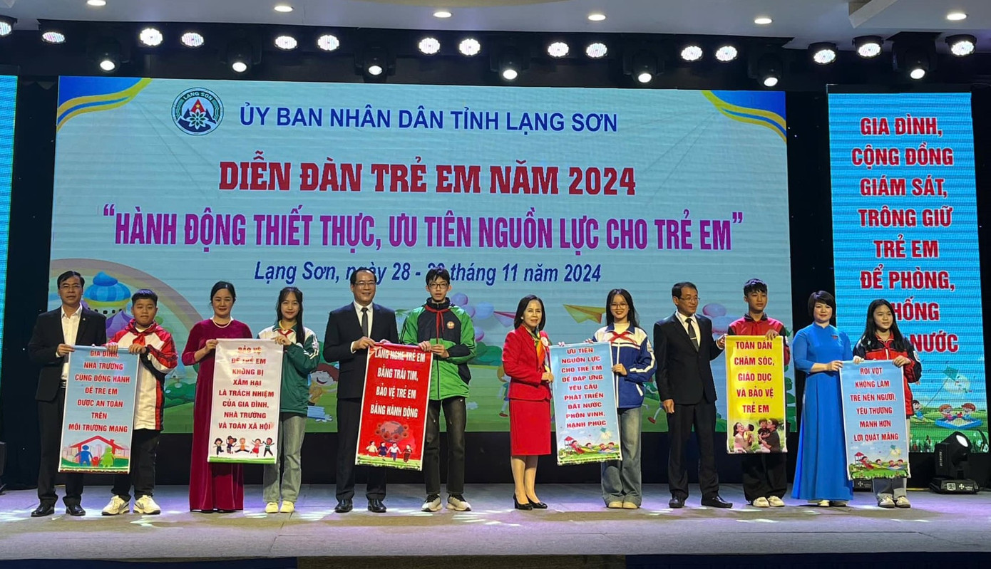 Trẻ em xứ Lạng trao khuyến nghị, thông điệp cho lãnh đạo, các sở ngành chức năng Lạng Sơn.