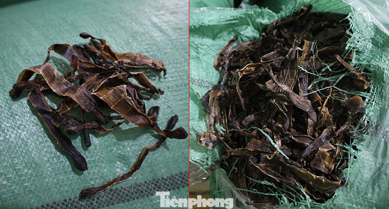 Trên 1,3 tấn giun đất khô vừa bị công an lạng Sơn ngăn chặn. Ảnh: HM Trên 1,3 tấn giun đất khô vừa bị công an lạng Sơn ngăn chặn. Ảnh: HM